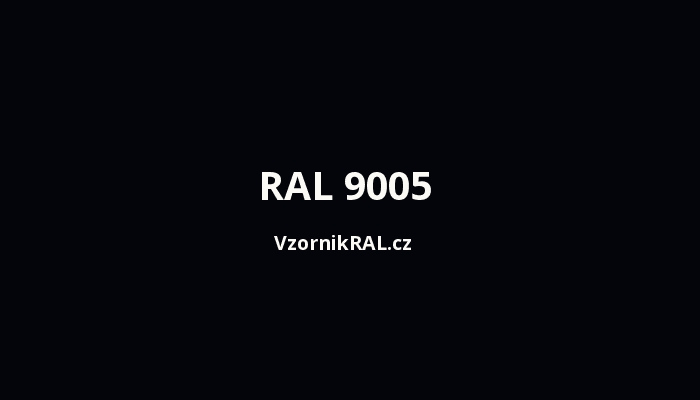 VOGA INTEA RAL vzorkovník 9005 ČERNÁ